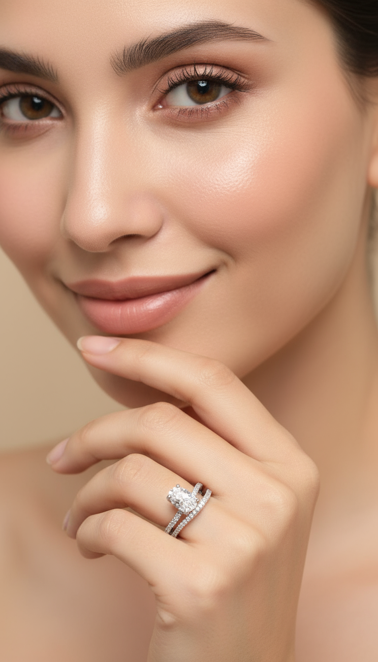 Celestia Halo Ring Set