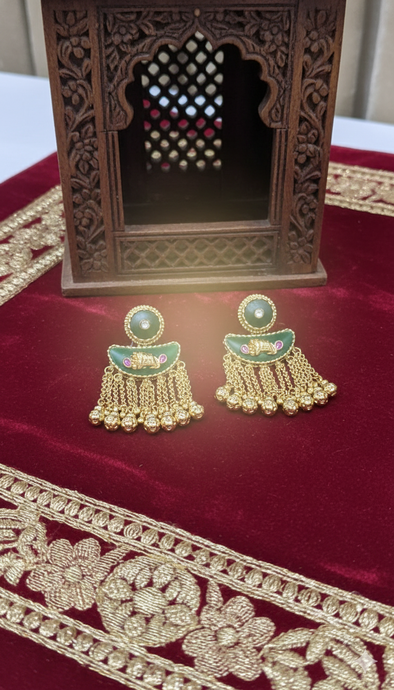 Noorvi Crescent Dangler Earrings