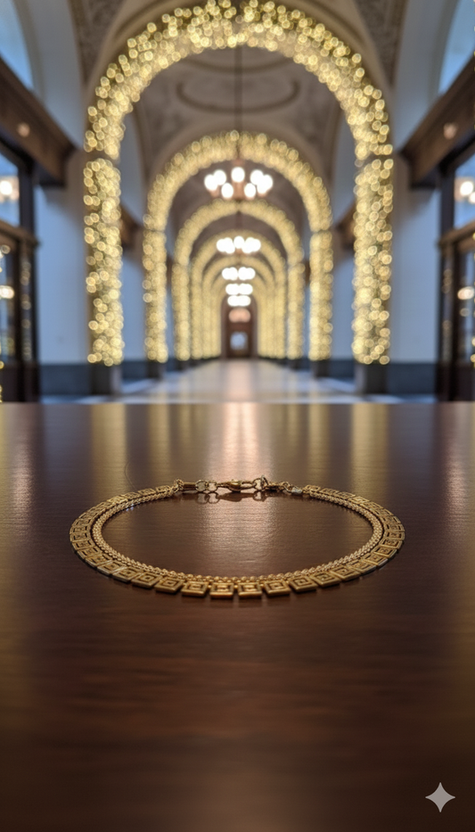 Golden Maze Bracelet