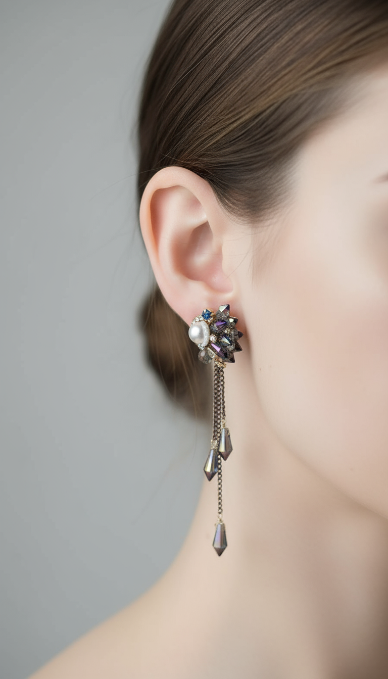 Onyx Whisper Earrings