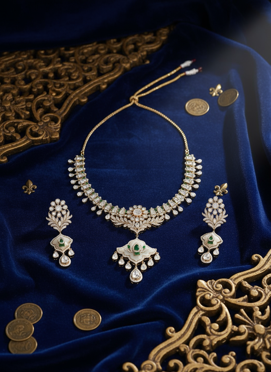 Padma Nikhar Kundan Necklace