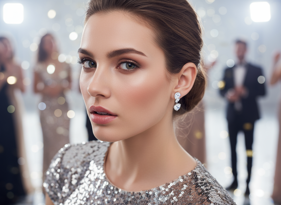 Raindrop elegance earring