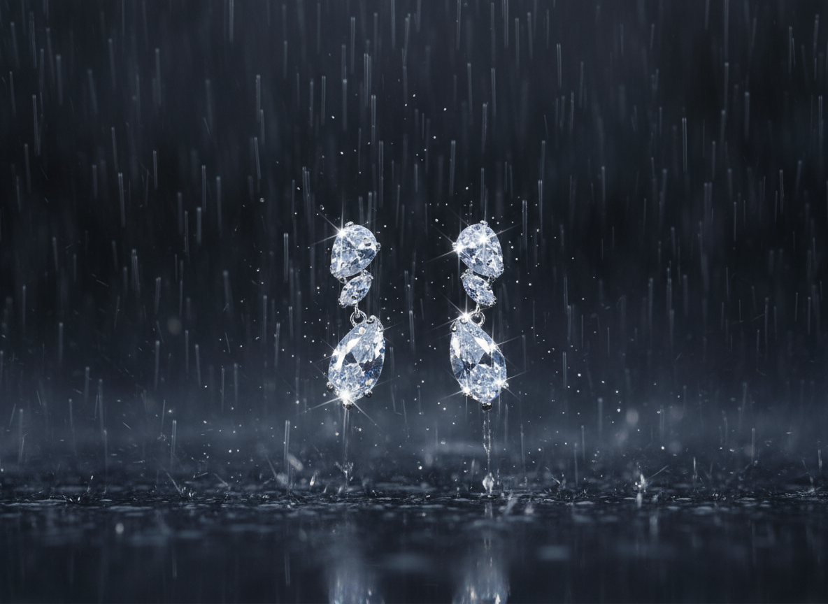 Raindrop elegance earring
