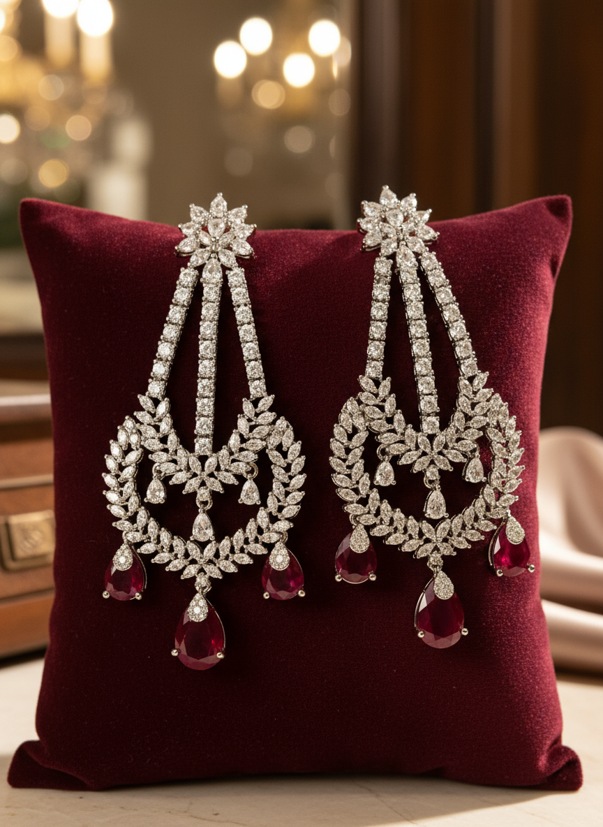 The Scarlet Cascade Necklace