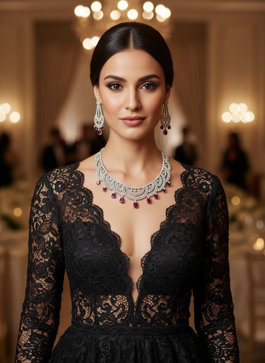 The Scarlet Cascade Necklace