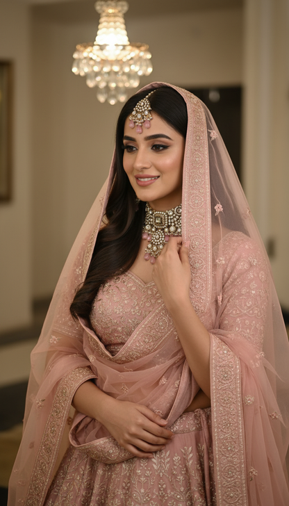 Aarika Blush Majesty Kundan Set