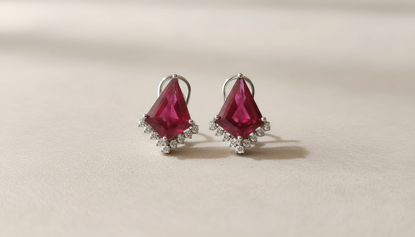 Crimson Prism Studs