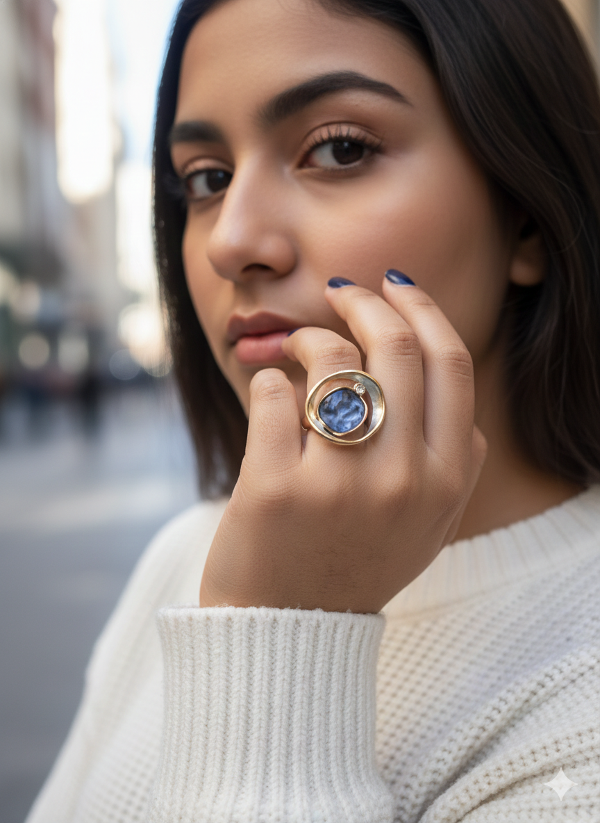 Marbella Swirl Statement Ring