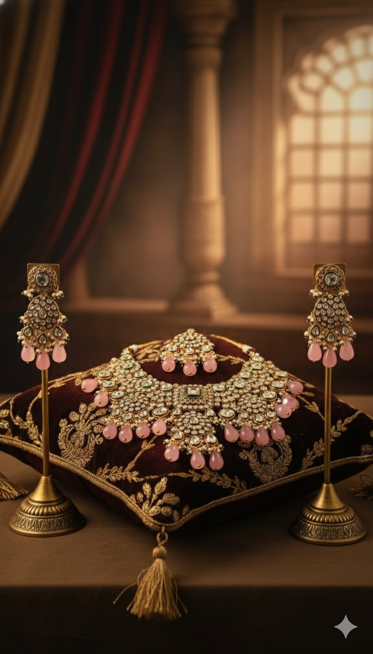 Aarika Blush Majesty Kundan Set