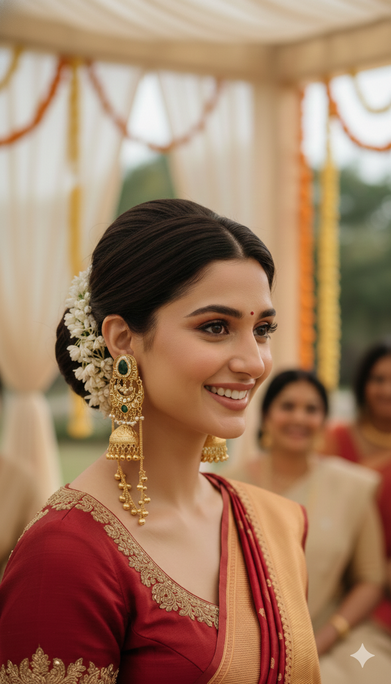 Aariza Kashmiri Royal Earrings (Emerald)