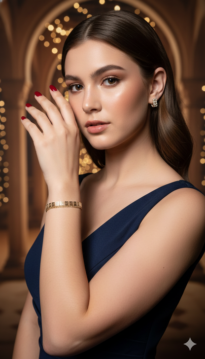 Golden Maze Bracelet