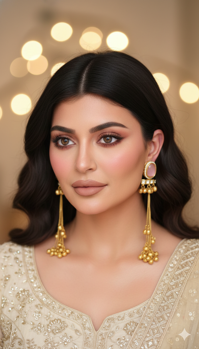 Inaya Ghungroo Pink Earrings