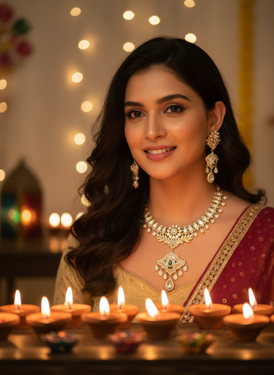 Padma Nikhar Kundan Necklace