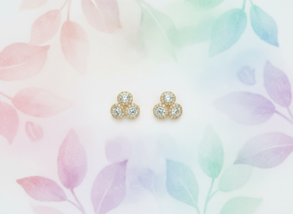 Rosé Trinity Studs