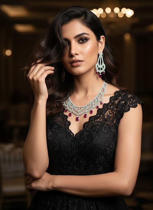 The Scarlet Cascade Necklace
