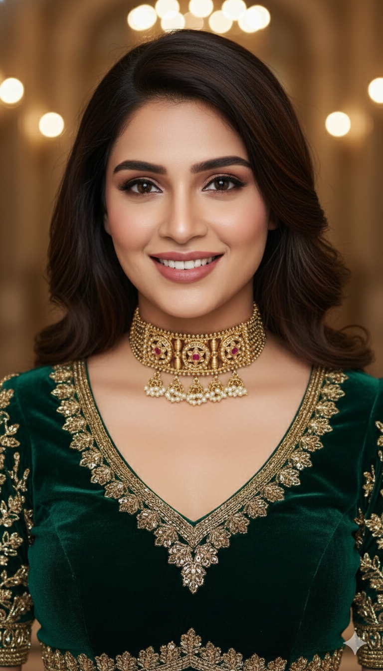 Vamika Antique Bloom Choker